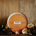 Toasted Coconut & Banana Nectar  l  Solid Brass 14oz Soy Candle