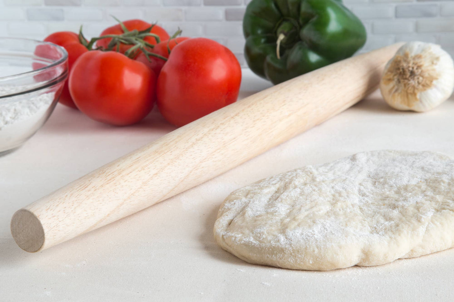 French Rolling Pin with Tapered Ends