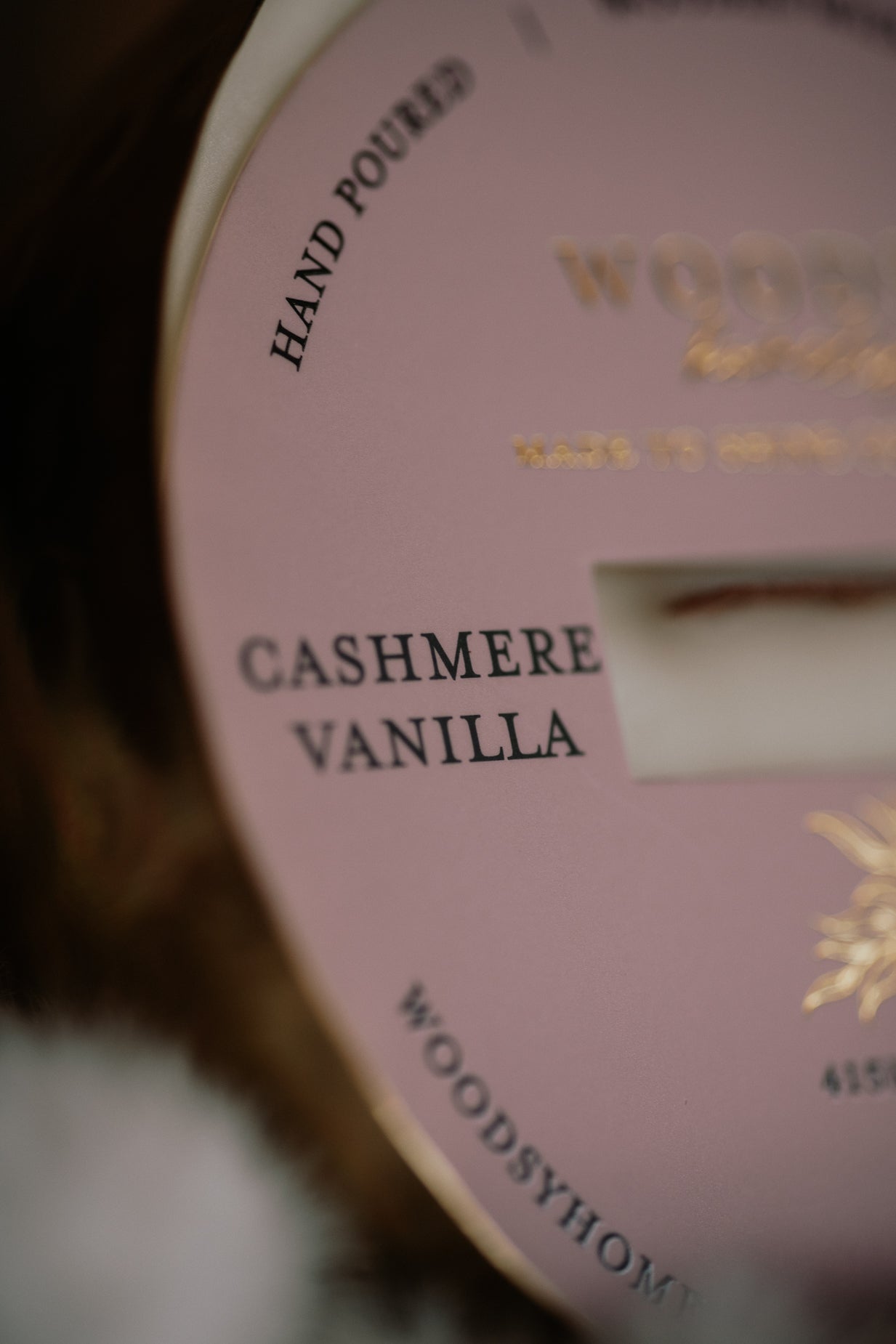 Cashmere Vanilla & Warm Amber  l  Solid Brass 14oz Soy Candle