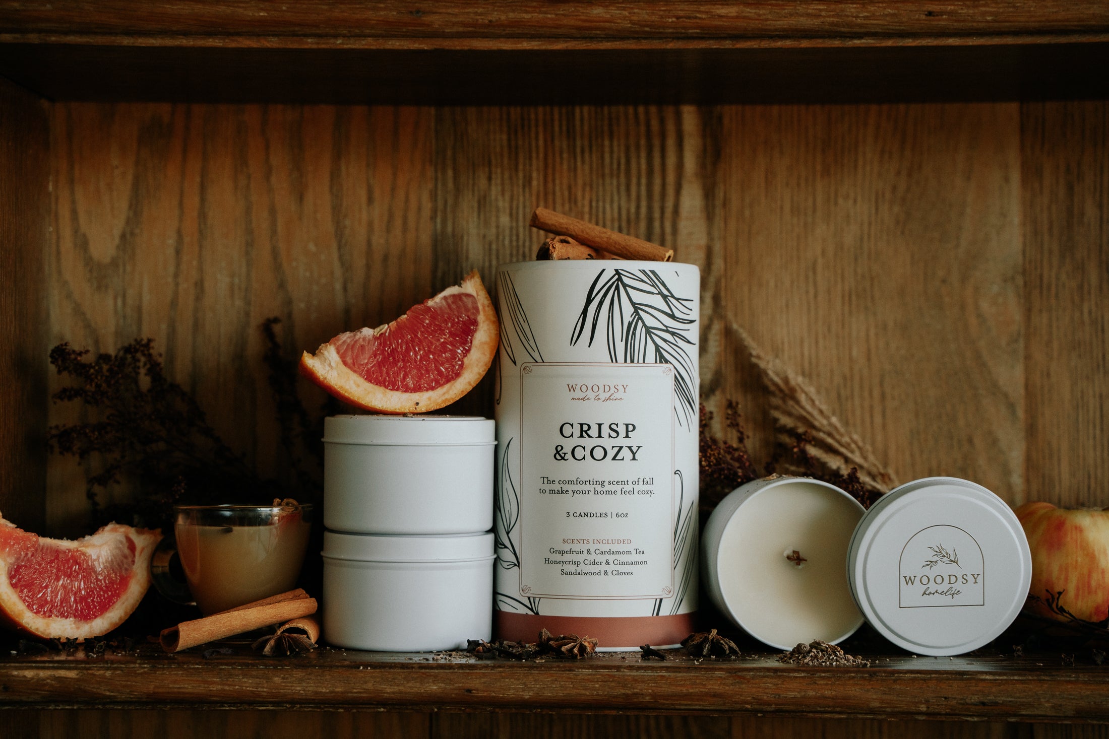Crisp & Cozy - 3 Candle Gift Set
