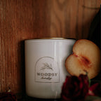 Dark Rose & Peppercorn | Gold Lid & Boutique Box 12oz Candle