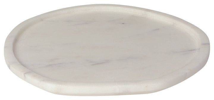 Atlas White Marble Plate