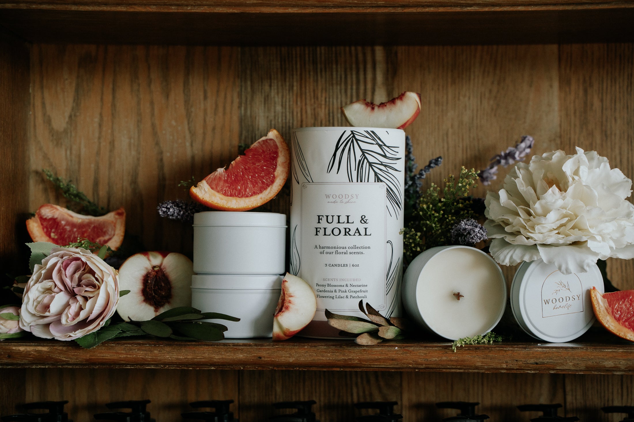 Full & Floral - 3 x 6oz Candle Gift Set