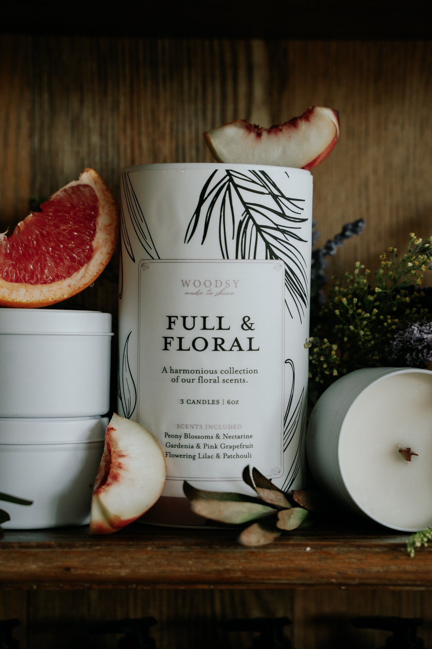 Full & Floral - 3 x 6oz Candle Gift Set