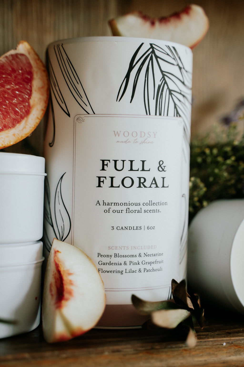 Full & Floral - 3 x 6oz Candle Gift Set