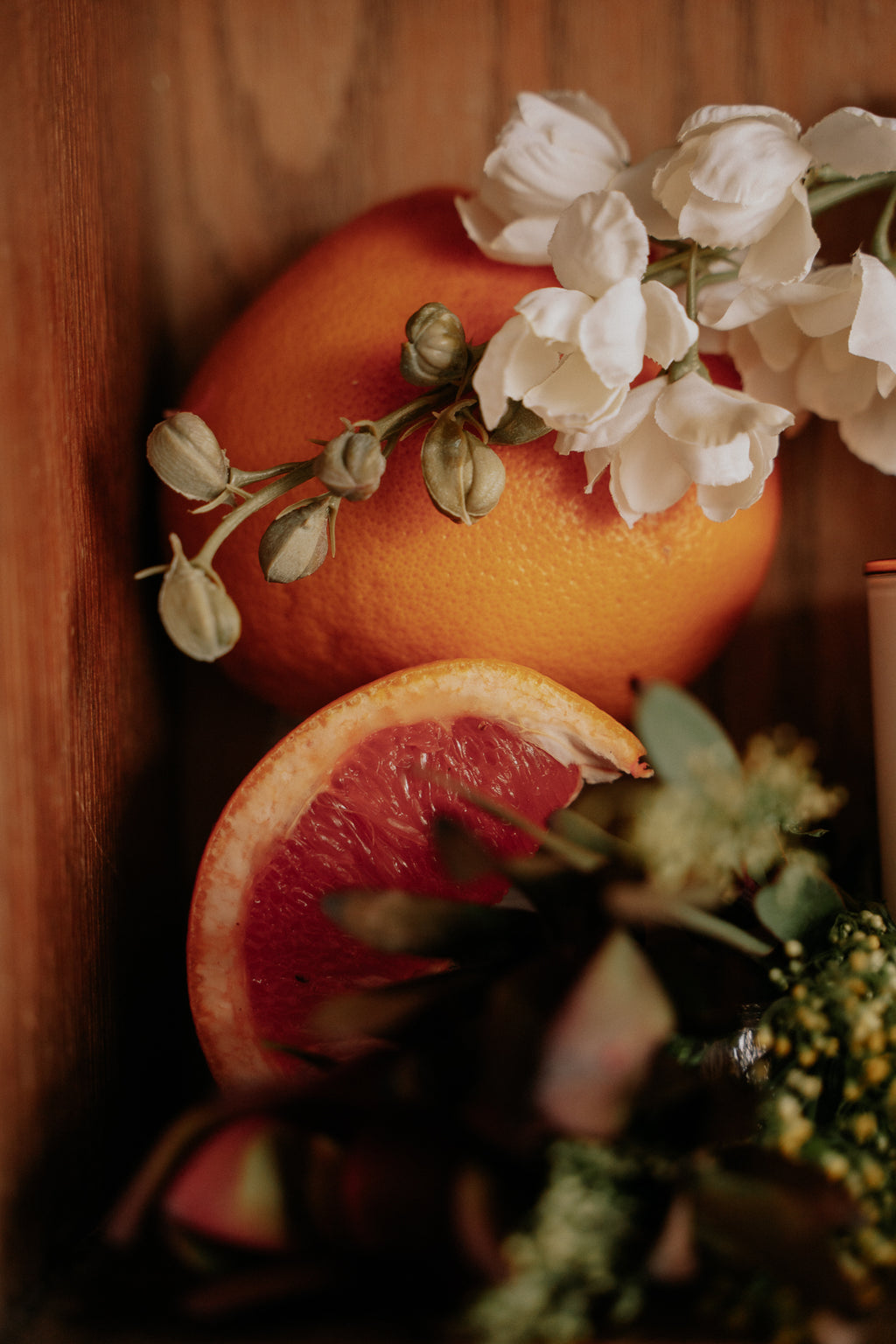 Gardenia & Grapefruit  l  Solid Brass 14oz Soy Candle