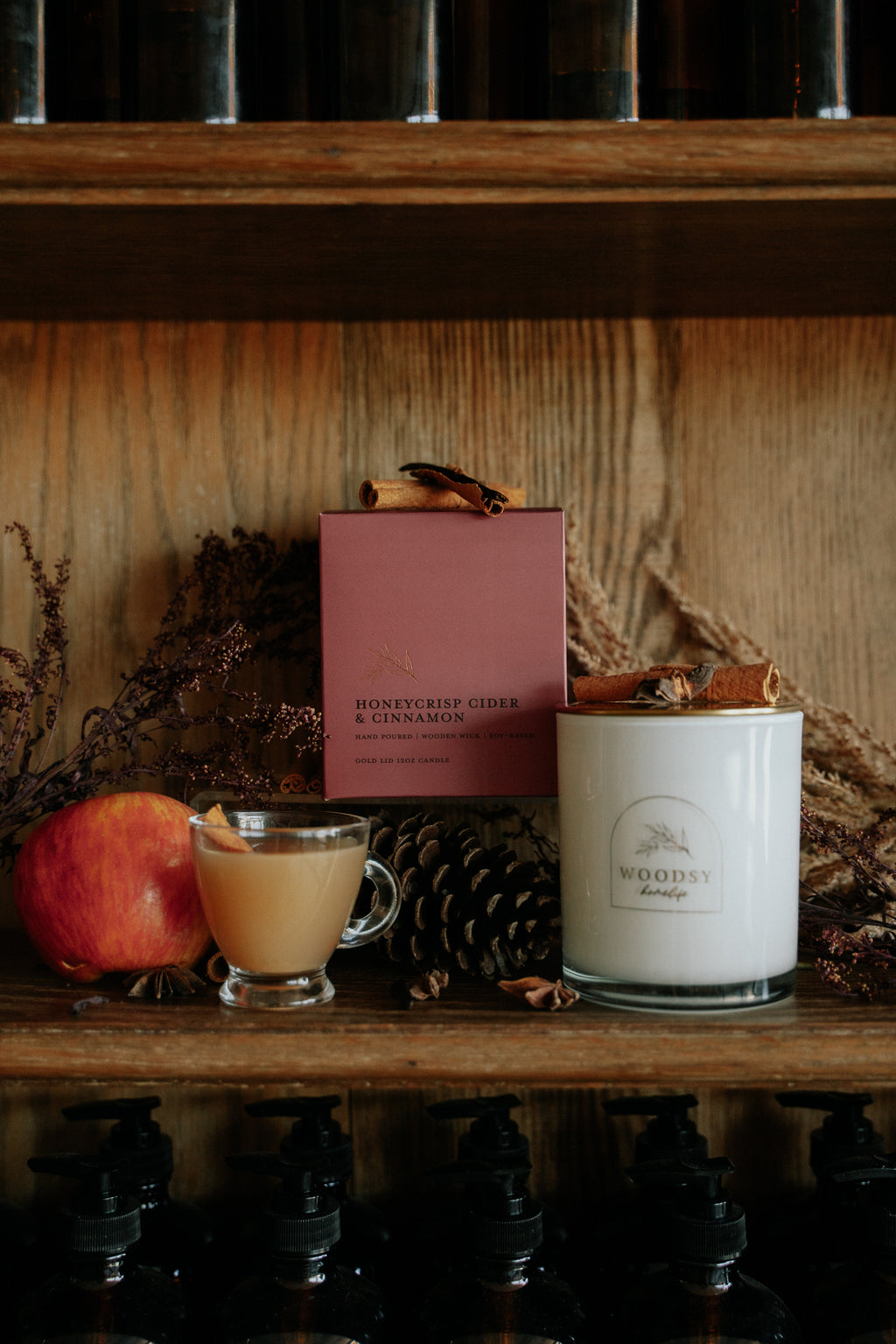 Honeycrisp Cider & Cinnamon | Gold Lid & Boutique Box 12oz Candle