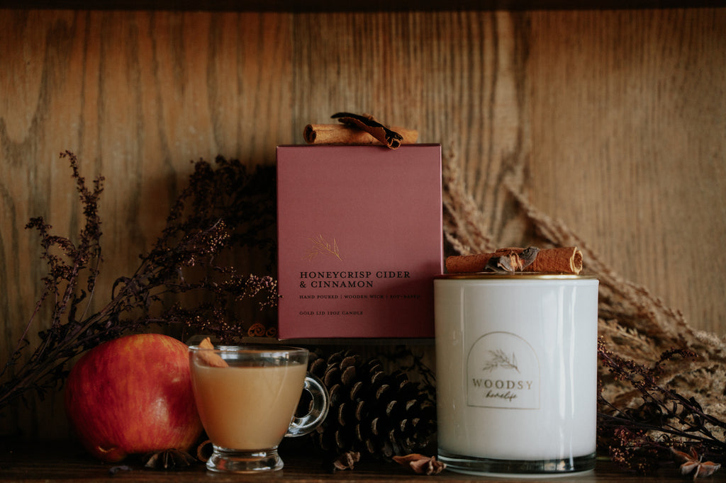 Honeycrisp Cider & Cinnamon | Gold Lid & Boutique Box 12oz Candle