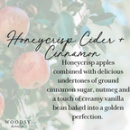 Honeycrisp Cider & Cinnamon  l  Solid Brass 14oz Soy Candle