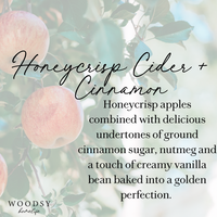 Honeycrisp Cider & Cinnamon  l  Solid Brass 14oz Soy Candle