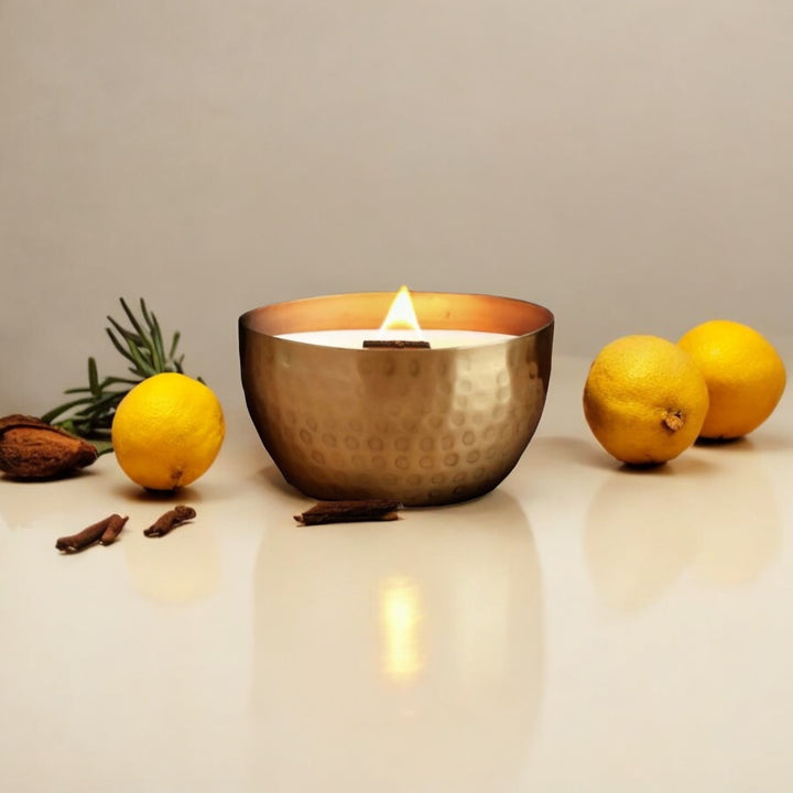 La Vie a la Maison- Solid Brass 14oz Pure Soy Candle