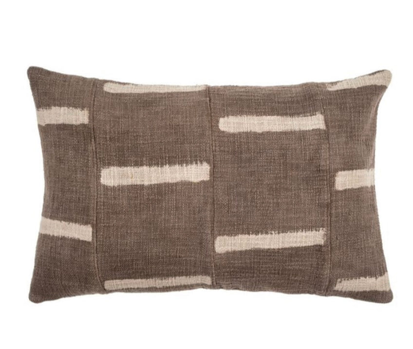 16x24 Dash Pillow - Taupe