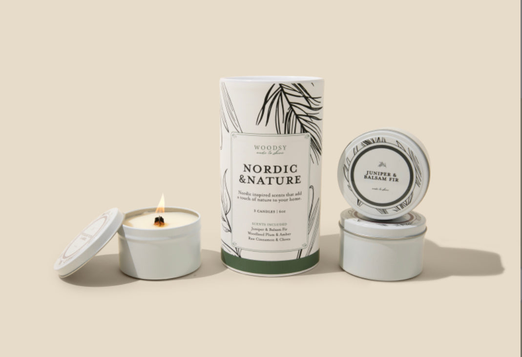 Nordic & Nature 3 Candle Gift Set