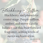 Blackberry & Saffron  l  Solid Brass 14oz Soy Candle