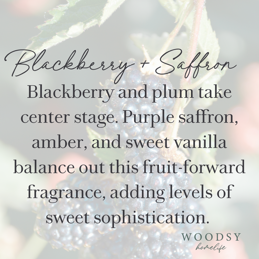 Blackberry & Saffron  l  Solid Brass 14oz Soy Candle