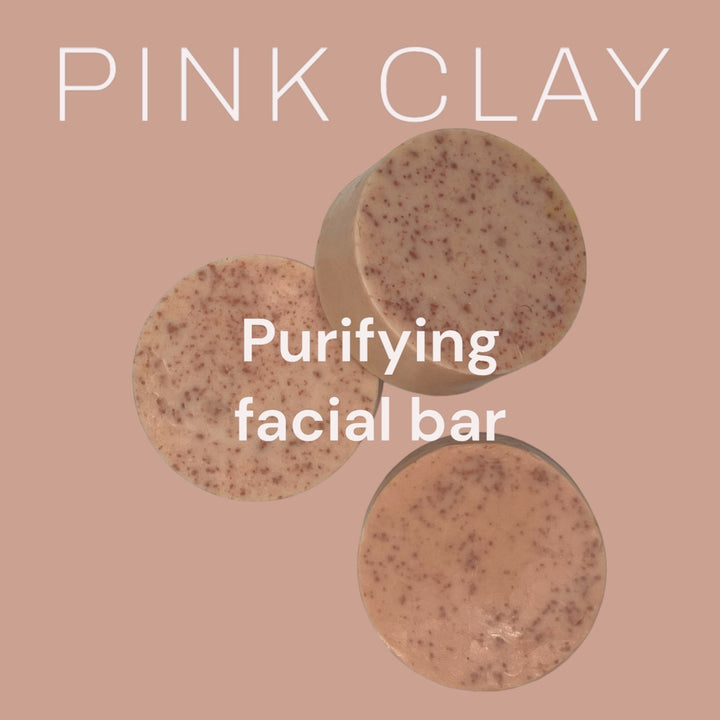 Pink Clay Facial Bar - Woodsy Naturals