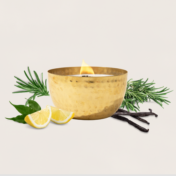 La Vie a la Maison- Solid Brass 14oz Pure Soy Candle