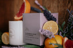 Flowering Lilac & Patchouli / Gold Lid Jar-12oz/ Wooden wick/ Pure Soy Candle