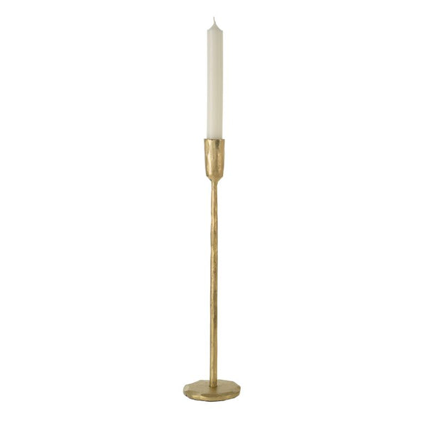 Luna Forged Candlestick - Gold