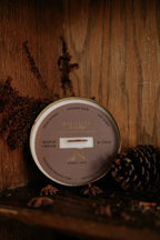 Maple Cream & Chai   l  Solid Brass 14oz Soy Candle