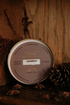 Maple Cream & Chai   l  Solid Brass 14oz Soy Candle