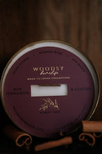 Raw Cinnamon & Cloves  l  Solid Brass 14oz Soy Candle
