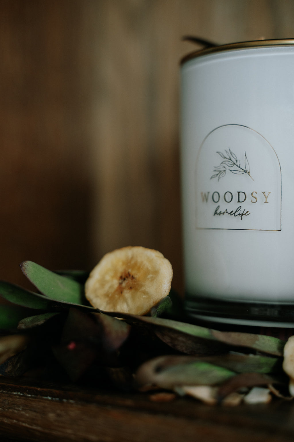 Toasted Coconut & Banana Nectar / Gold Lid Jar Candle / 12 oz