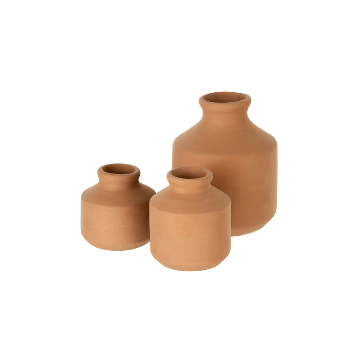 Kos Terracotta Bottles Set of 3