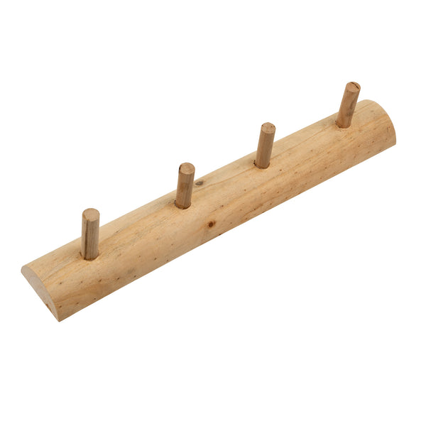 Driftwood Peg Hook - 4 Pegs