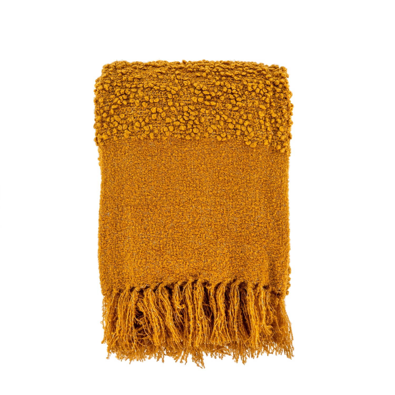 Chalet Boucle Throw Ochre Woodsy Home Life