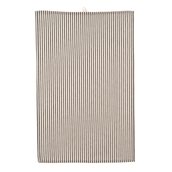 Ticking Tea Towel - Black